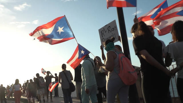 Nearly 100,000 in Puerto Rico Protest Demanding Gov. Rosselló Resign over Lewd Texts & Corruption