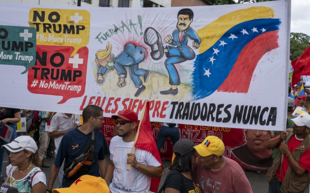 PHOTOS: Venezuelans march against US embargo in enormous #NoMoreTrump protest