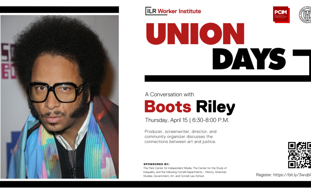 A Conversation with Boots Riley: “Democracy at Work!” 04/15