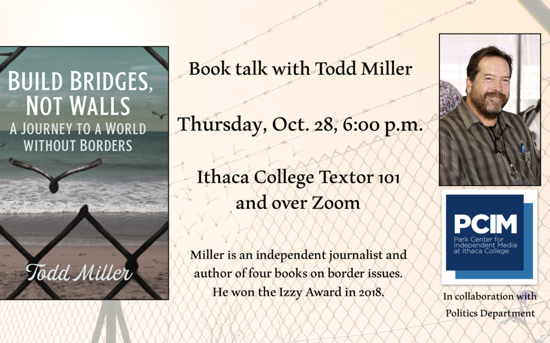 10/28 Book Talk: “Build Bridges, Not Walls: A Journey to a World Without Borders”